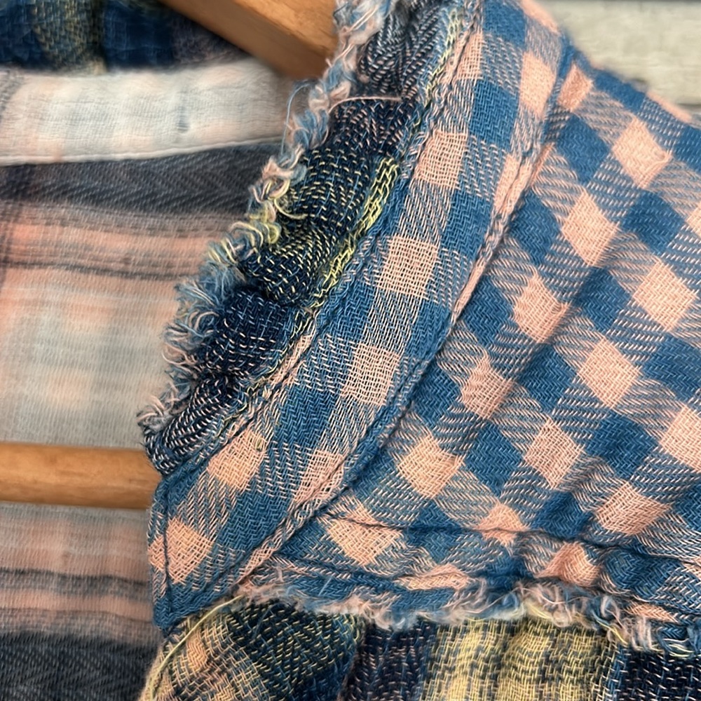 Sundance Plaid Button-Down Shirt in Pink, Blue & Yellow - Picture 3 of 8